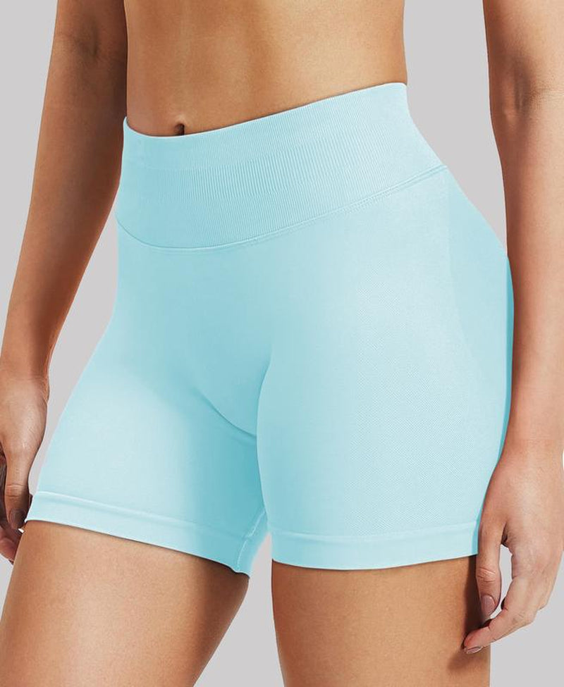 Coral Canton Impact Shorts,High Waisted Butt Lifting,Shaping Curve-Hugging Compression
