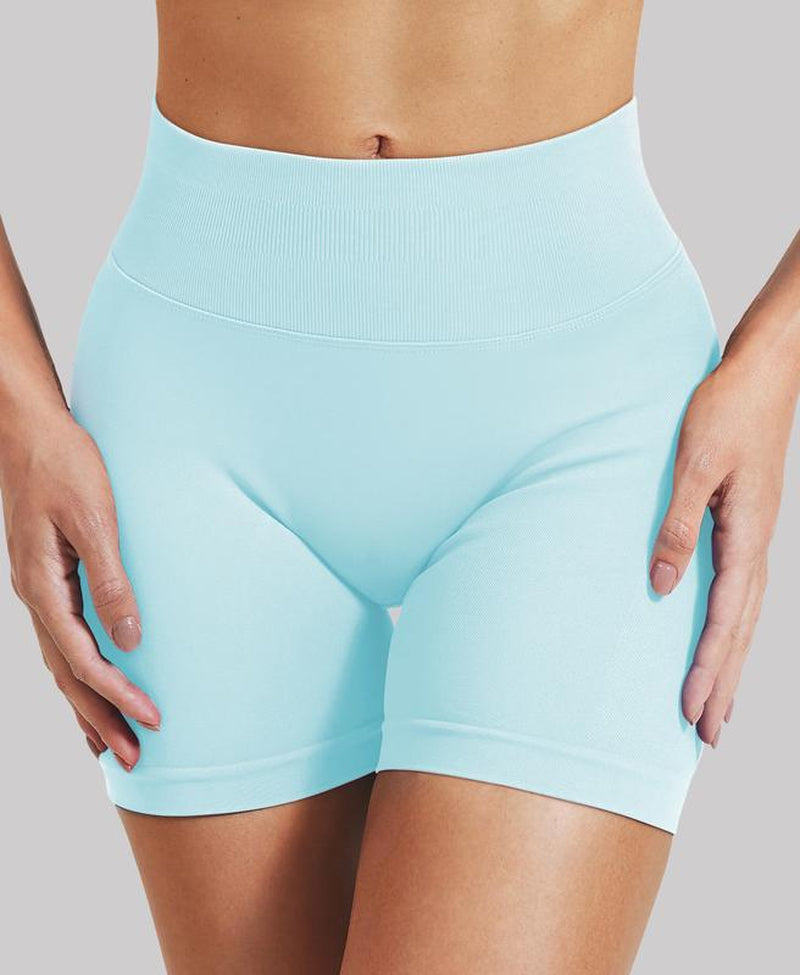 Coral Canton Impact Shorts,High Waisted Butt Lifting,Shaping Curve-Hugging Compression